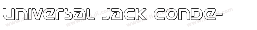 Universal Jack Conde字体转换